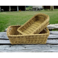 HANDMADE RECTANGLE RATTAN BASKET ORGANISER FOR GENERAL USE. (CODE: CODE: RB-REC01 (S) / CODE: RB-REC