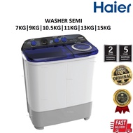 Haier Washing Machine Semi Auto|Mesin Basuh 7KG|9KG|10.5KG|11KG|13KG|15KG