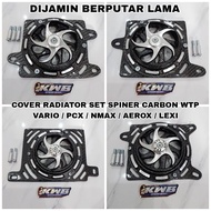 Radiator Cover set spiner carbon hydrograpic wtp pnp vario 125 150/vario 110/nmax old/nmax new/aerox old/aerox new/pcx 150 160/vario 160/stylo 160/adv 150 160 (boshing Bolt bonus)