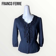 Franco Ferraro เสื้อทรงสูทหญิงสีน้ำเงินเข้ม