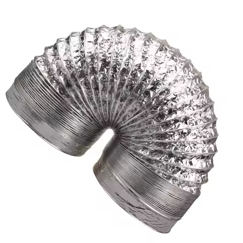 Flexible Exhaust Duct Hose Thicken Flame Retardant Aluminum Foil Vent Hose For Exhaust Pipe Dryer Du