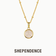 SHEPENDENCE สร้อยคอ STONE MAGIC Sphere Rose Quartz จี้หินโรสควอตซ์ทรงกลม