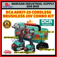 DCA ADKIT-29 CORDLESS BRUSHLES COMBO KIT (ADPB358 + ADPL208) WITH "A-STACK" BOX