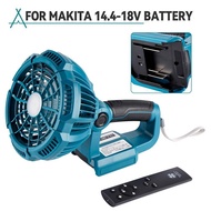 ONEVAN® Camping Fan LED Light Working Lamp Emergency Lighting Tools for Makita 18V Battery(Battery N