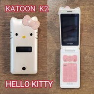 KATOON K2♡HELLO KITTY折疊手機／二手收藏品
