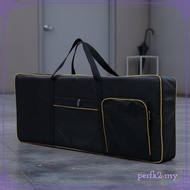 [PerfkfcMY] 61 Key Keyboard Bag Waterproof 61 Key Keyboard Gig Bag 420D Black Blue-edge