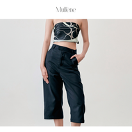 [Mullene] Jonna Trousers / กางเกงผู้หญิง ขายาว ห้าส่วน ทรงตรง กระเป๋าหน้า ดีเทลกระเป๋าหลัง ซิปหน้า ป