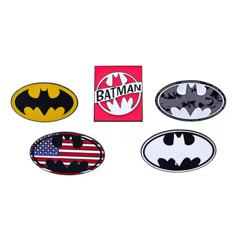 1pc European and American movie Batman logo metal badge superhero movie character alloy brooch acces
