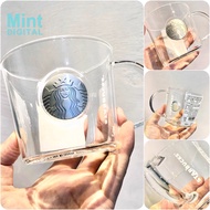 Starbucks Cup Transparent Glass Simple Mug Coffee Cup 355ml