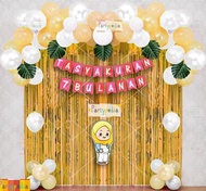 PROMO BACKDROP DEKORASI TASYAKURAN 7 BULANAN KEHAMILAN Balon