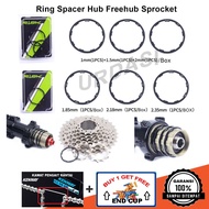Spacer Sprocket Hub Freehub Folding Bike Mtb Spacer Sprocket Risk 1mm 1.5mm 2mm