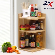 2X Decor - Kệ để gia vị kệ sách góc tường 3 Tầng - 2X016
