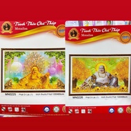 Embroidered Painting of Maitreya Buddha (New Model) Unembroidered Mn0225 (120x65cm) Mn0226(120x66cm)