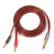 GOLLEY LION 1/4 TS to Banana Plug Speaker Cable6.35mm TS to Banana Plug Speaker Audio CableGold-Plat