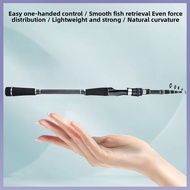 【New Product】Telescopic Portable Fishing Rod Carbon M Power Fixed Spool Rod 2.4m