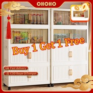 OHOHO 【Buy 1 take 1】Storage Box Cabinet Organizer L50~80cm Foldable Multipurpose Storage Cabinet Wit