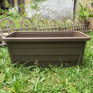 Ready Stock Flower Pot Pasu Bunga Petak 41.5cm x 21cm Tinggi dan Lebar