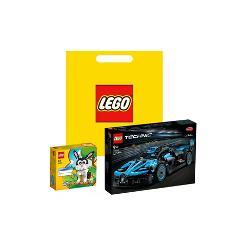 LEGO Technic Bugatti Bolide Agile Blue Shopping Bag Set Building Blocks 905pcs 42162 42162-