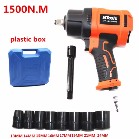 1/2 Air Wrench High Quality Large Torque Pneumatic Impact Wrench Car Repairing Impact Wrench Tools A