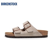 Sandal Chestnut Kulit Tulen Birkenstock Unisex, Sandal Suede, Selipar Wanita, Selipar Lelaki, Selipa