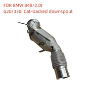 FOR BMW B48/2.0t Cat-back Downpipe G20 330i 2020 + Exhaust System Exhaust Head With Insulated High-f