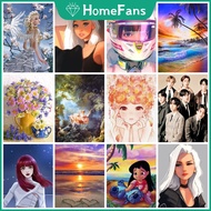 【HF 】Diamond Painting Set Round 5D Diy Diamond Painting Full Drill Free Tools New Arrival DIY Wall D