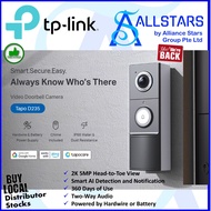 TPLINK / TP-Link Tapo D235 Tapo Video Doorbell Camera / 2K 5MP / 180deg field of view (Warranty 1yea