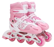 《1202》【Unbeatable Prices】  Childrens Skates Single Flash Pvc Wheel Adjustable Roller Skates Outdoor 
