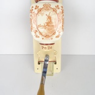 復古荷蘭 Pede Zassenhaus 咖啡研磨機 橘色古董手動德爾夫特磨豆機