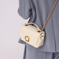 Songmont Medium Chocolate Bag Series songmont Lock Designer New Style One-Shoulder Messenger Small Square Bag Female