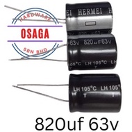 820uf 63v Aluminum Electrolytic capacitor