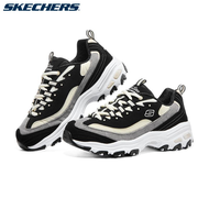 2023 Skechers แพนด้าสีดำและสีขาวของผู้ชายรองเท้าผ้าใบที่ทำงานรองเท้าลำลองพื้นหนาของผู้หญิง