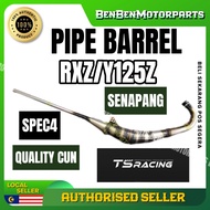 YAMAHA RXZ RXZ135 Y125 Y125Z 125Z OPEN RACING EXHAUST PIPE OP RACING PIPE ON BARREL SPEC 4 TS RACING
