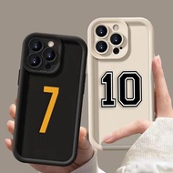 Soccer Jersey Number 7 10 9 Phone Case For IPHONE APPLE 17 AIR 16 16E 11 12 13 14 15 8 7 XR Plus Pro