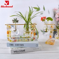 [Likelyhood] Resin Hydroponic Plant Pot Holder Mold DIY U Shape Epoxy Resin Vase Silicone Molds Recyclable Flowerpot Mold Rack Home Office Decoration