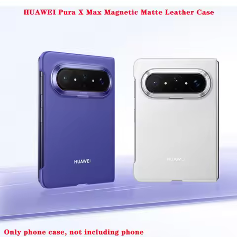 Orginal HUAWEI Pura X Max Leather Magnetic Phone Case Magnetic Suction Design Protective Case