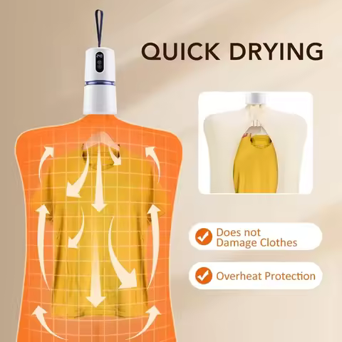 110-220V Smart Portable Clothes Dryer Clothes Laundry Tumble Dryer With Timing Laundry Dryers Outdoo
