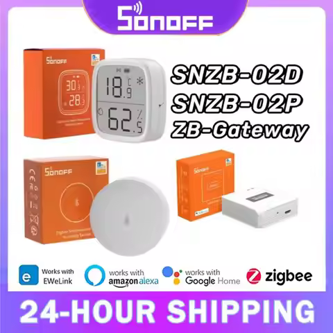 SONOFF SNZB-02D P/ZBMINIL2/Gateway Zigbee Smart Temperature Humidity Sensor LCD Remote Monitoring Vi