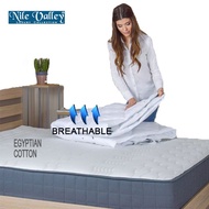 Nile Valley's 5 Star Hotel Egyptian Elastic Mattress Protector. 6-in-1 protection, Sleep Safely