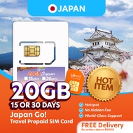 Hello1010 Japan Go! 30 days 20GB Travel Prepaid SIM Card