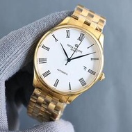 PATEK-PHILIPPE百達翡麗精品男士腕錶 三針腕錶 男士機械腕錶 全自動機械機芯腕錶鋼帶機械錶 實物拍攝