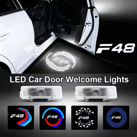 2Pcs for BMW F48 2016-2023 X1 SDrive18i sDrive20i xDrive20i LED Car Door Welcome Lights Projector Co
