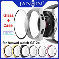 กระจก + เคสป้องกัน For Huawei Watch GT 2e 46mm Full Screen protector Bumper PC Hard Case Cover With Glass Screen Protector