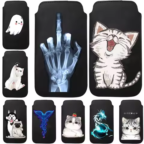 Mobile Pouch Bag For Xiaomi 14T Pro Poco X3 X5 X6 X7 Pro C51 C55 C61 Redmi 14C 12C 13C Note 14 Pro U