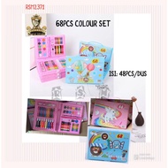 Art set colored pencil marker crayon set contains 68 pcs pencil set indise gift set