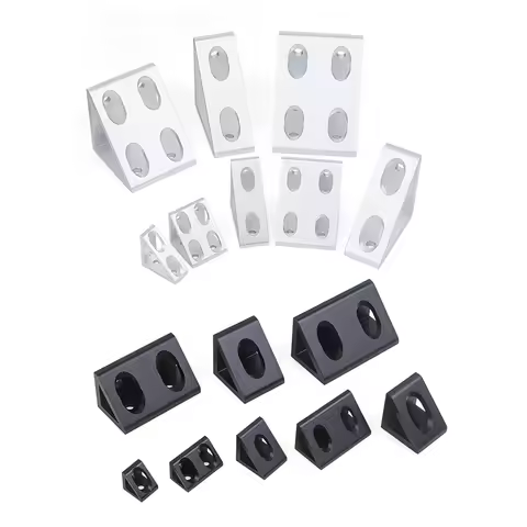 Aluminum Profile 90 Degree Block Triangle Connector Bracket For 2020 2040 3030 4040 4080 series V-sl