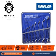 Key Set Ring 6-22mm Chrome Vanadium 8Pcs SENATOR - Durable Engineering Tools SEN5823330V SENATOR Ori