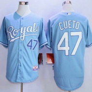 Kansas City Royals Johnny Cueto Light Blue Jersey