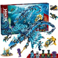 Compatible with Lego Building Blocks Ninjago 71754 Niya's Water Dragon Dragon Mech Chariot Building 