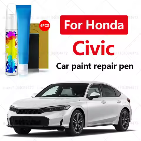 Car Paint Repair Pen For 1972-2025 Honda Civic Paint Scratch Repair Accessories 4PCS White NH883P Bl